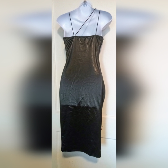 🛍️ BUNDLE ONLY 🛍️SHEIN Black Faux Leather Dress - Picture 5 of 7